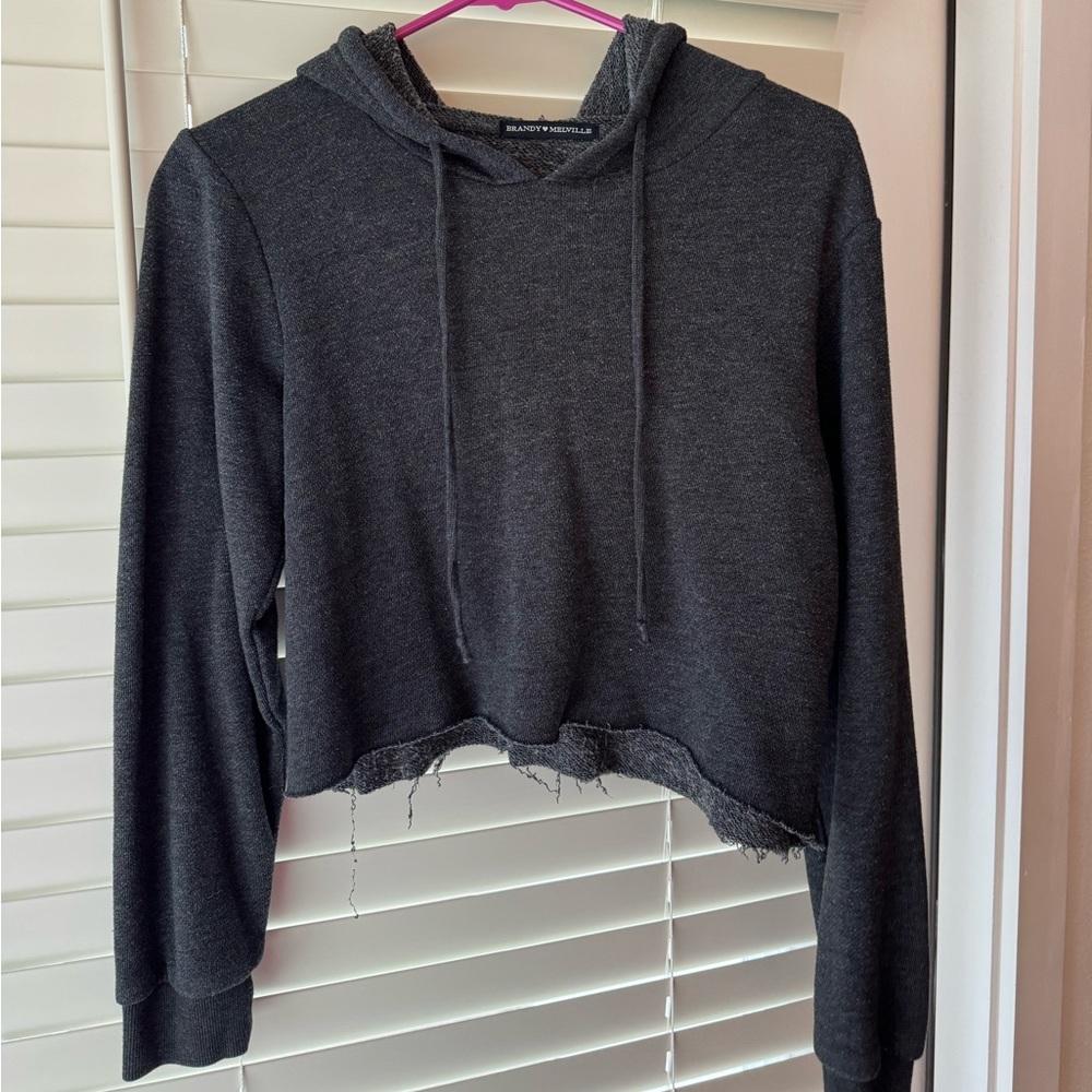 Brandy Melville Cropped Hoodie